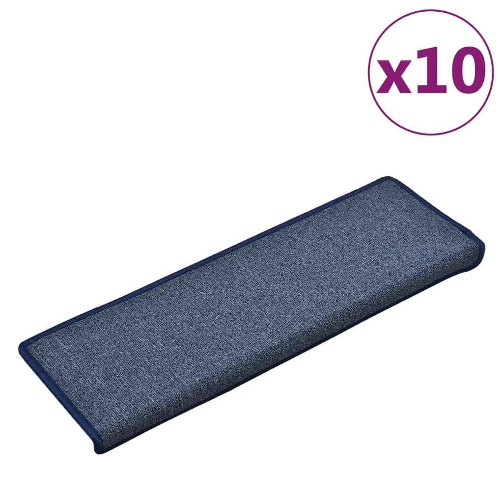 Stufenmatte Stufenmatten 10 Stk. 65x21x4 cm Blau, vidaXL, Rechteckig