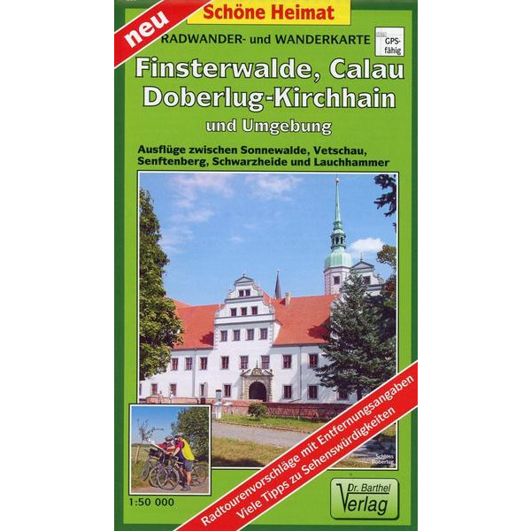 Radwander- und Wanderkarte Finsterwalde, Calau, Doberlug-Kirchhain und Umgebung 1:50 000 - Wanderkarte