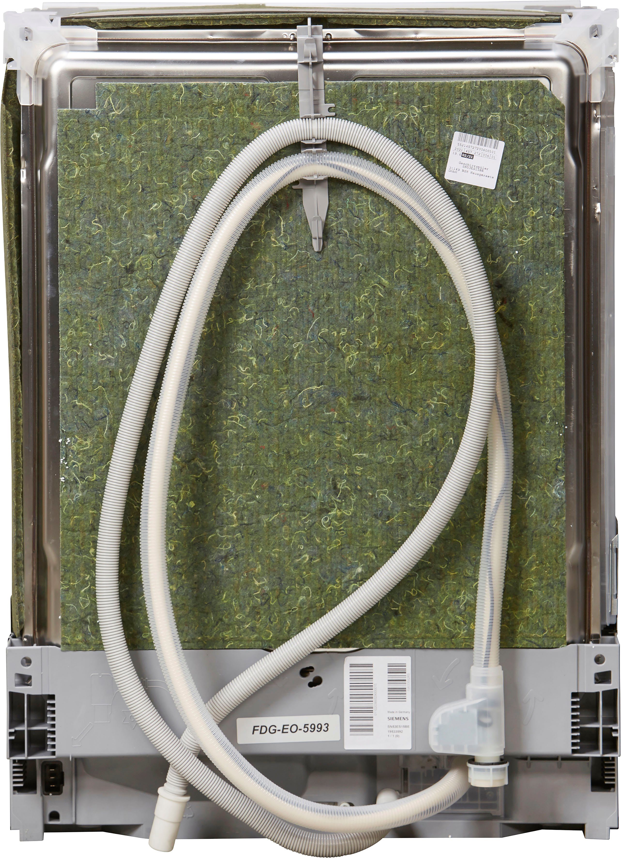 SIEMENS teilintegrierbarer Geschirrspüler iQ300, SN53ES15BE, 13 Maßgedecke