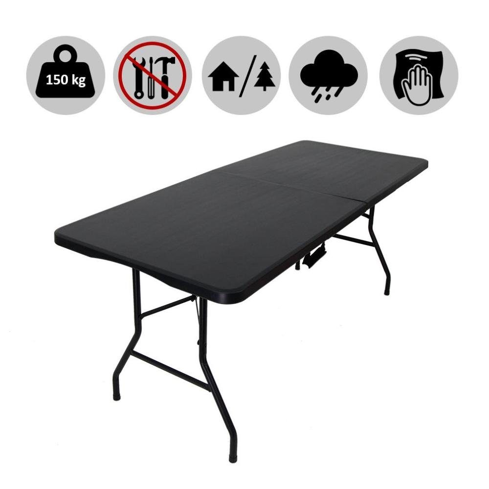 CHEFGASTRO® Klapptisch Klappbarer mobiler Buffettisch für Terrasse, HxBxT 74x180x74cm