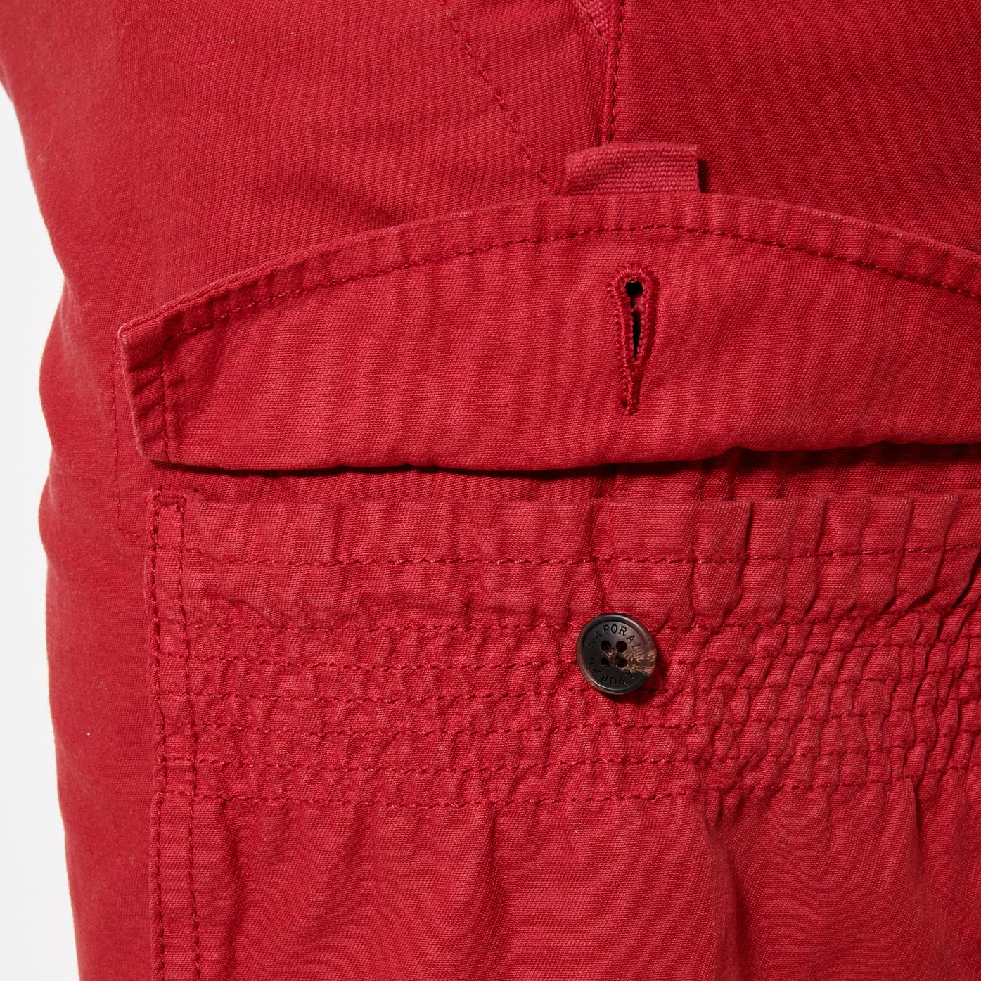 MARCO  Short rouge cargo Homme en 100% coton