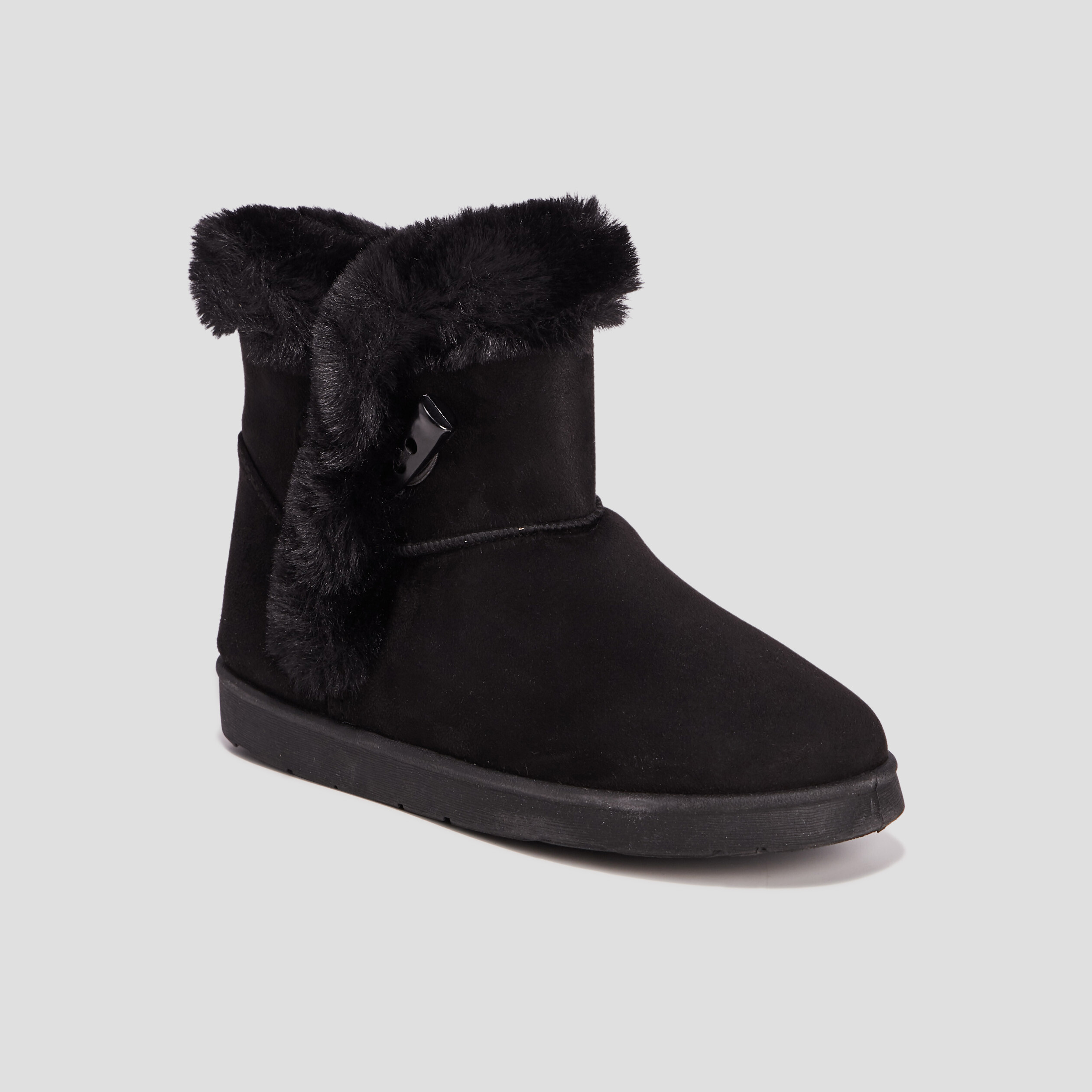 Bottines fourrées noir femme | La Halle