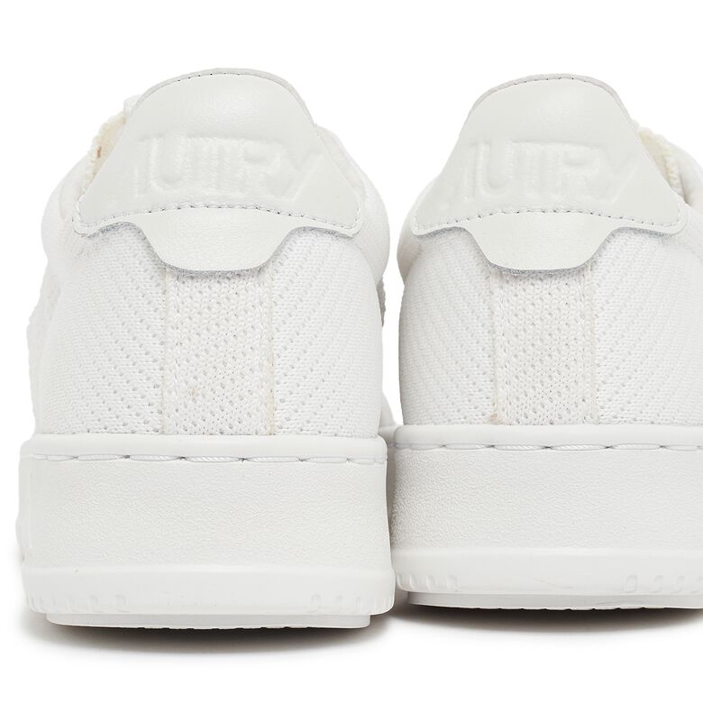 Autry Wmns Medalist Easeknit Knit/Leat all white
