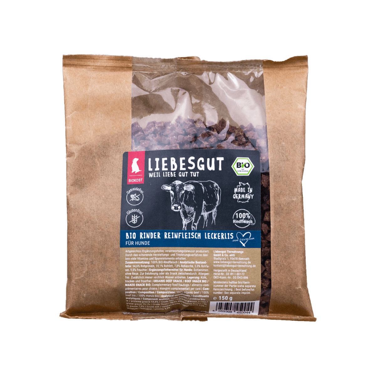 Liebesgut Bio Rinder Bits 150g günstig kaufen bei ZooRoyal