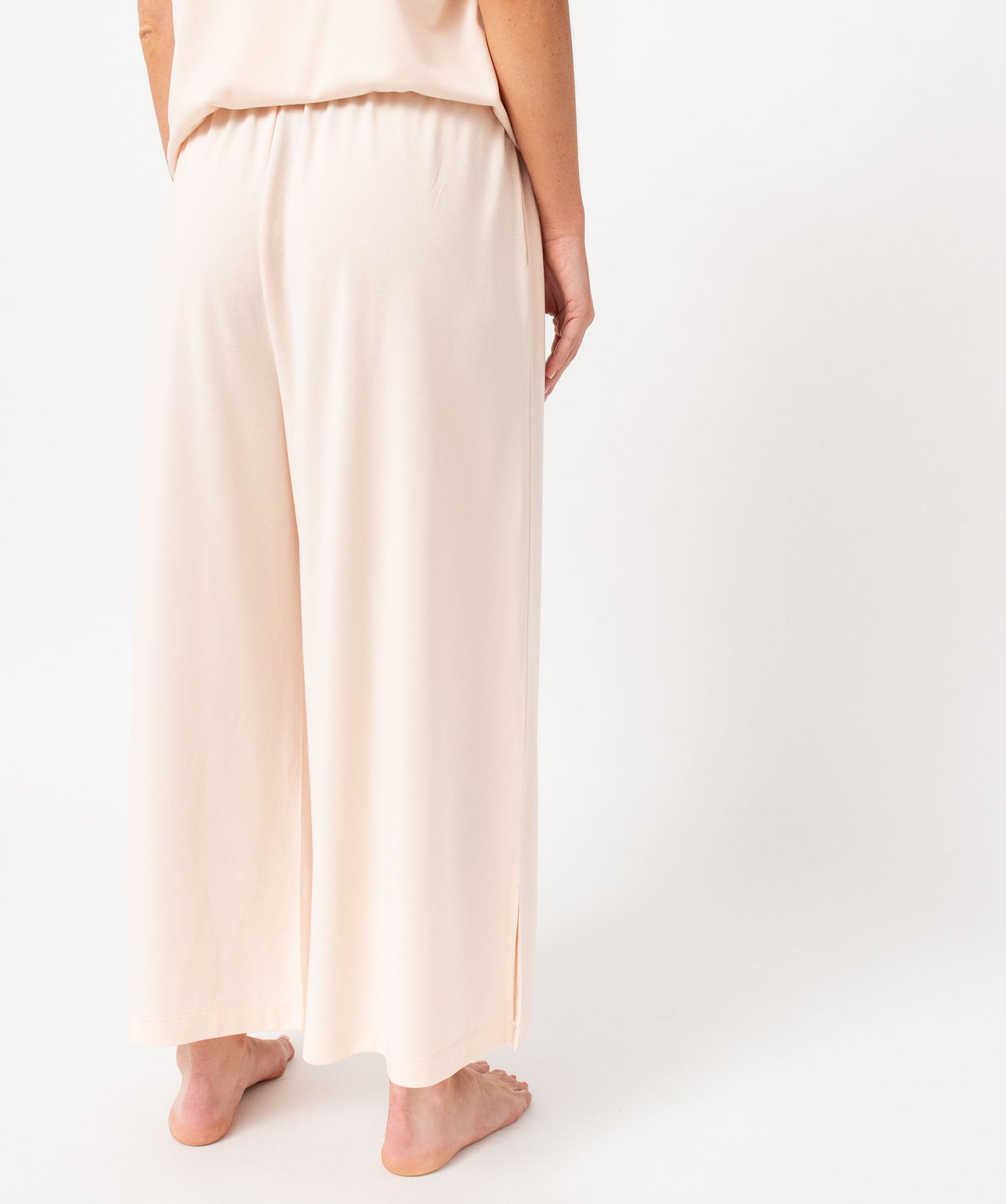 Pantalon de pyjama femme coupe large rose | GEMO