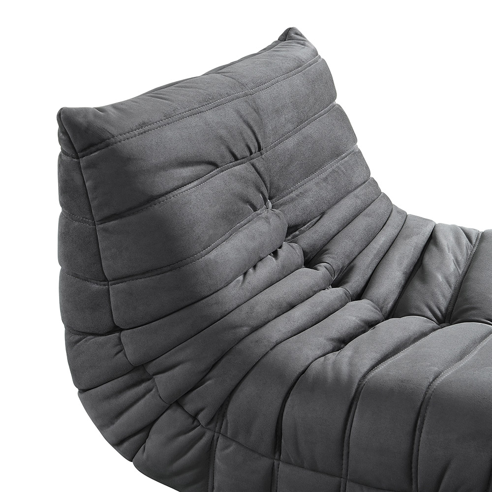 Home Deluxe HOME DELUXE Relaxsessel mit Hocker CHILL - Anthrazit