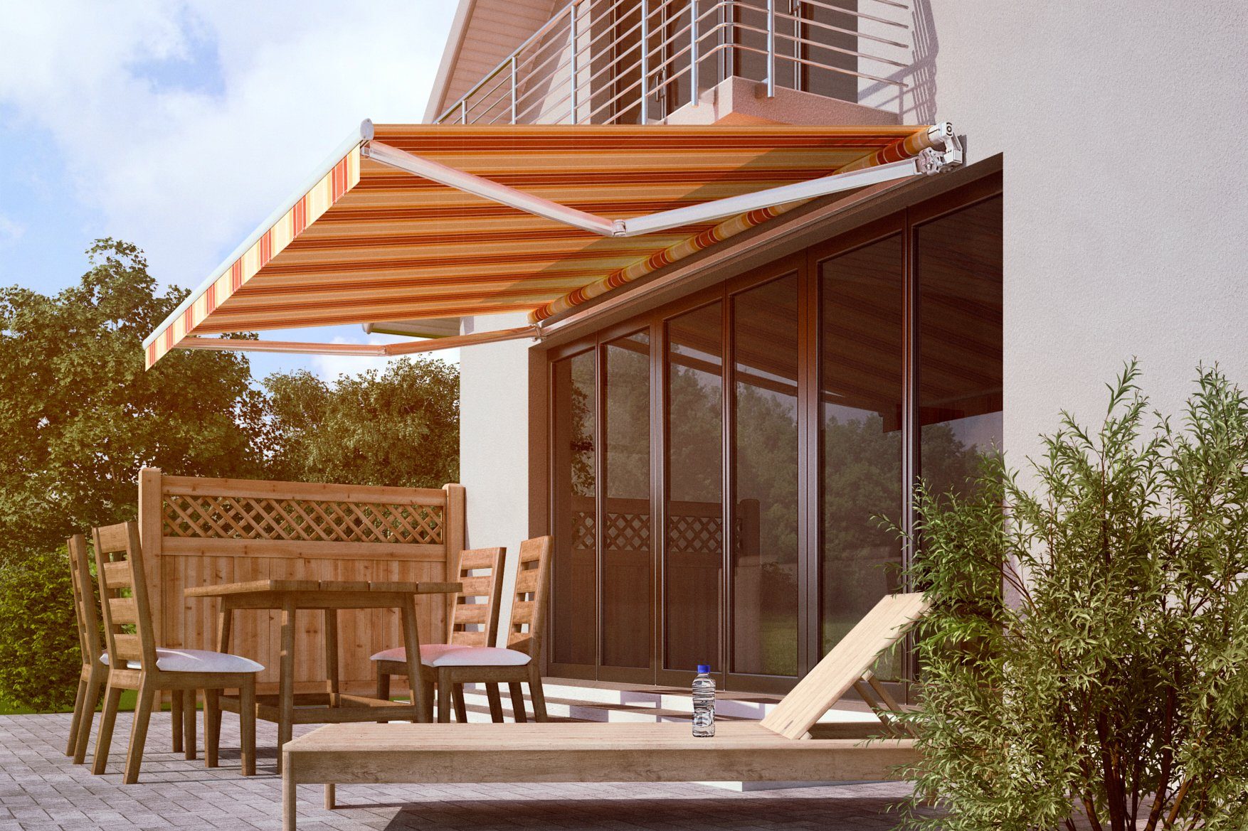 Spettmann Gelenkarmmarkise STAR Breite/Ausfall: 500x250 cm, mit Motor