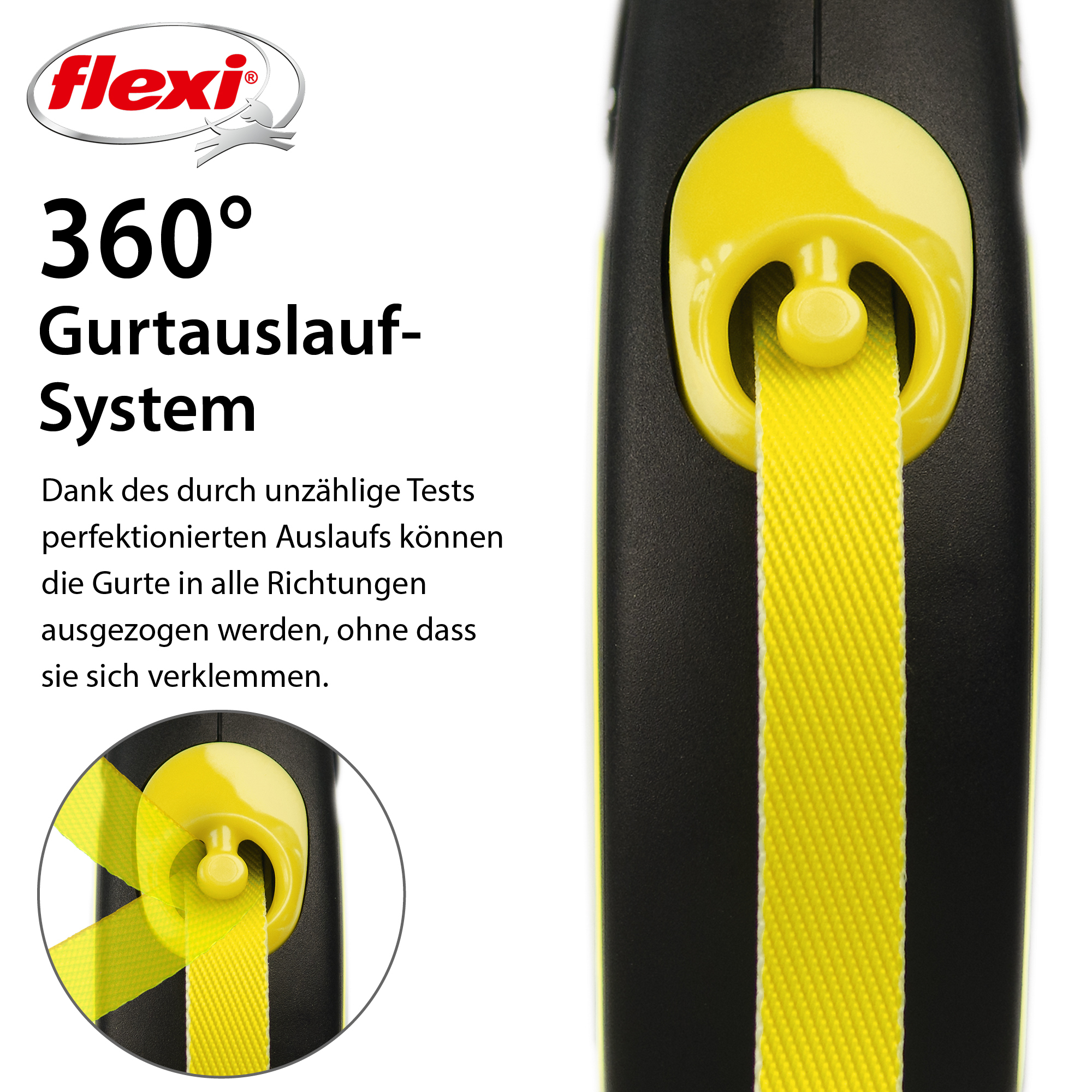 Flexi Hundeleinen Flexi New Neon Gurt neon M