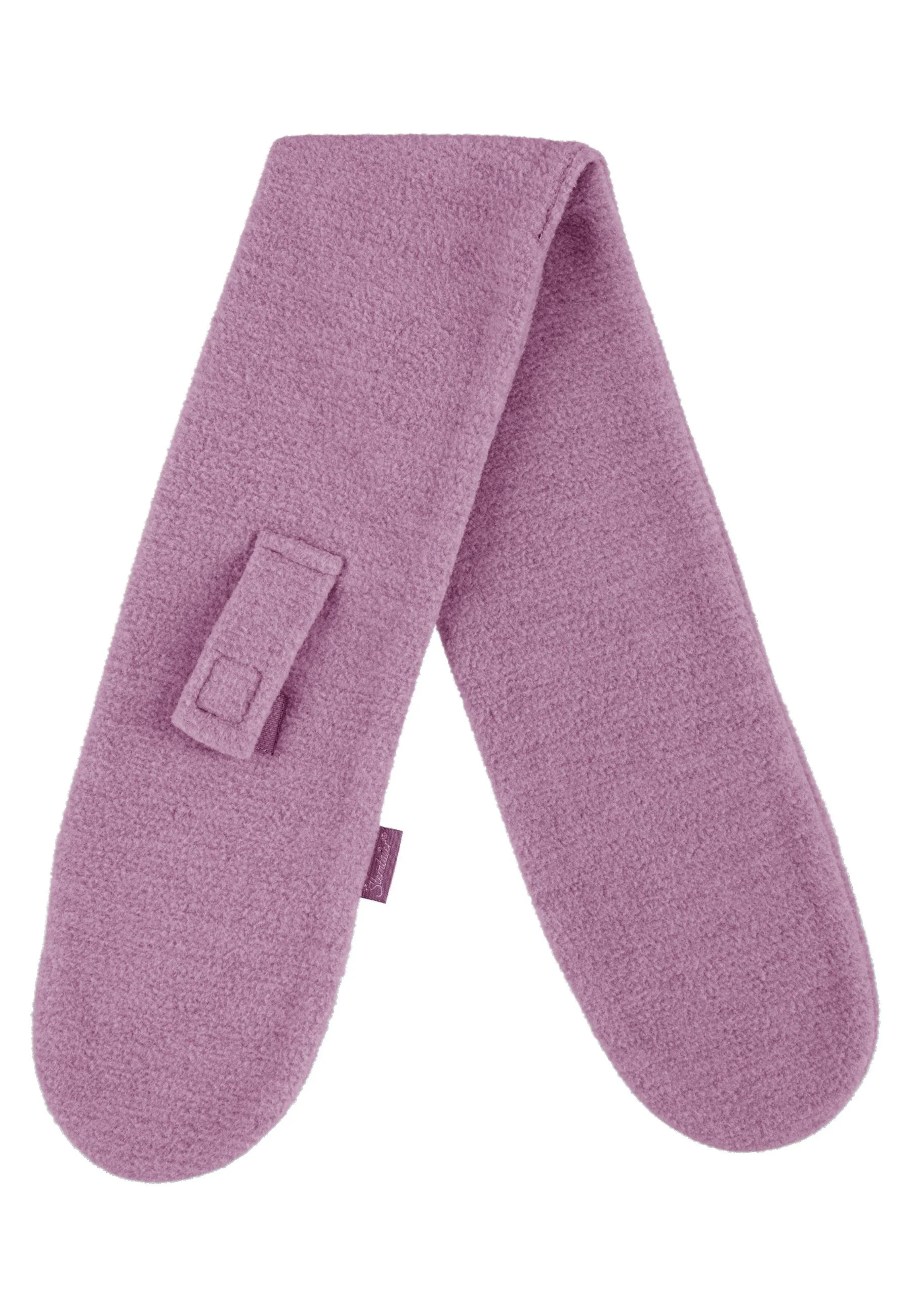 Schal aus Microfleece melange (recycelt) m. Riegel