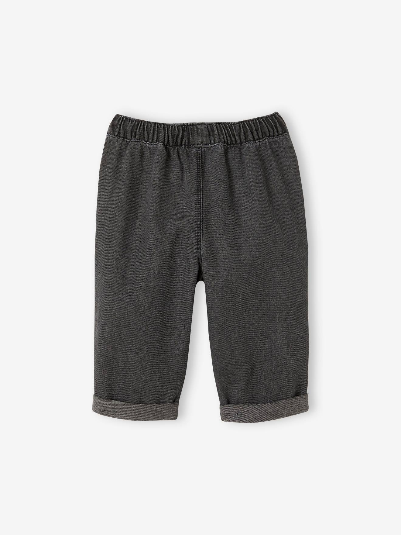 Vertbaudet Baby Jeans mit Schlupfbund - anthrazit