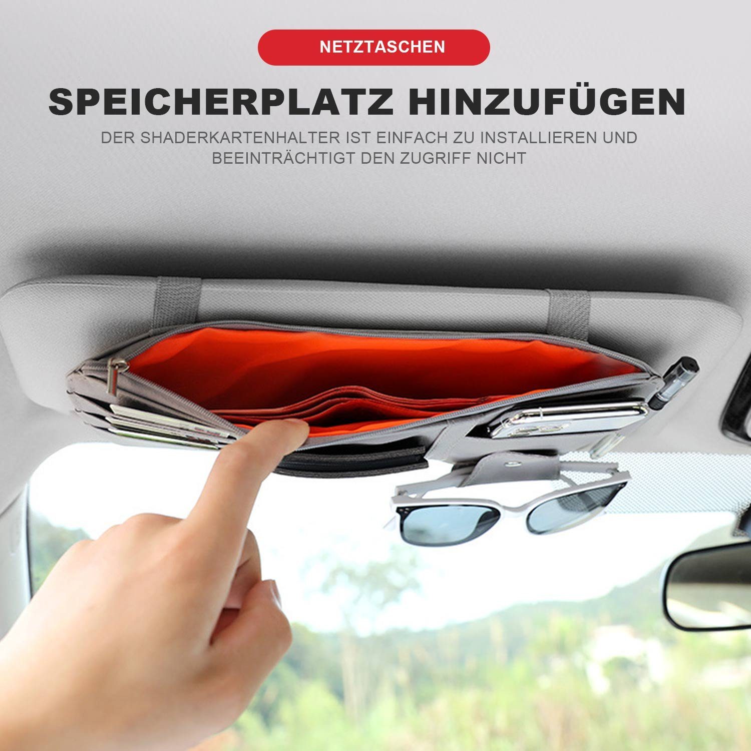 MAGICSHE Aufbewahrungstasche Multifunktionale Aufbewahrungstasche für Auto Sonnenblende (1-tlg)