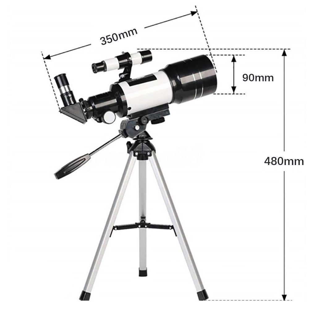 AKKEE Teleskop Teleskop Astronomie Teleskope für Kinder Erwachsene, 70 mm Blenden-Refraktor-Teleskope tragbares Reise-Teleskop