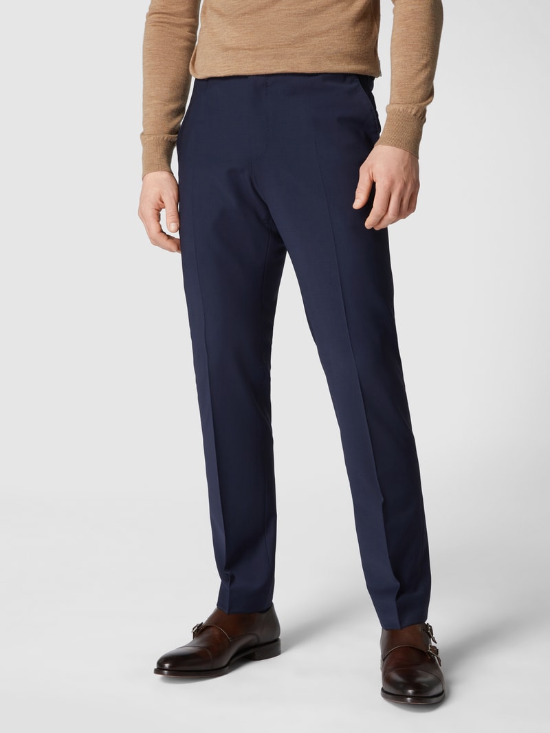 Slim Fit Anzughose mit Stretch-Anteil 'Flex Cross' in marineblau