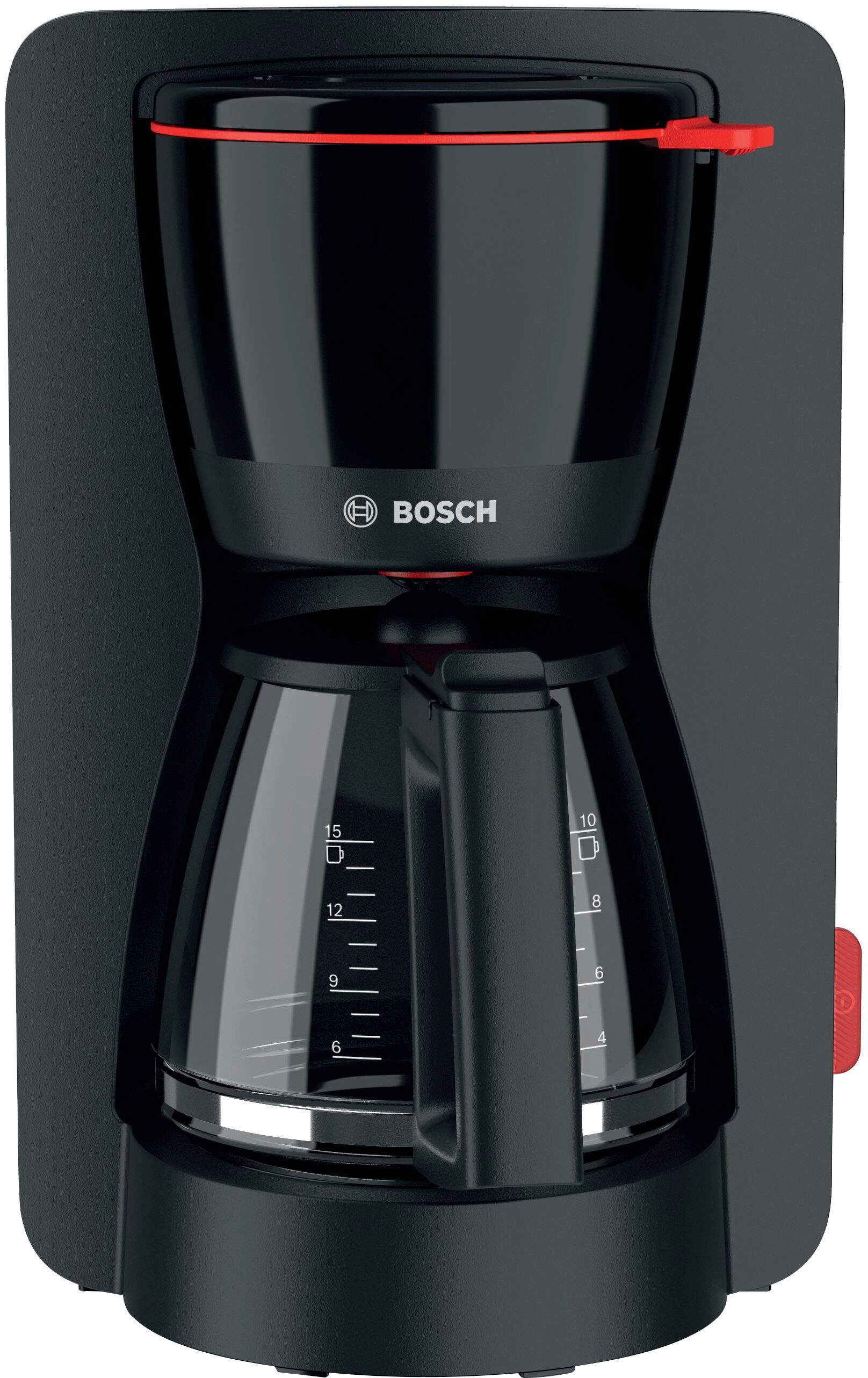 BOSCH Filterkaffeemaschine MyMoment TKA3M133, 1,25l Kaffeekanne, Papierfilter 1x4, 60min Warmhaltefunktion, Aroma intense, Entkalkungsprogramm, 1200 W