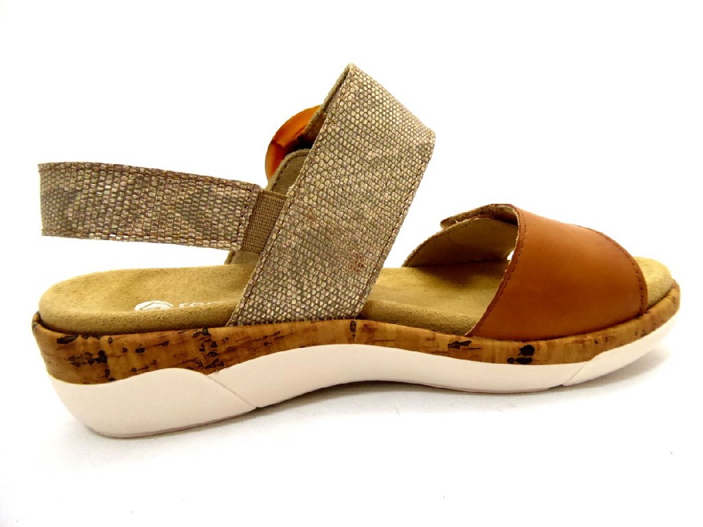 REMONTE Klassische Sandalen silber