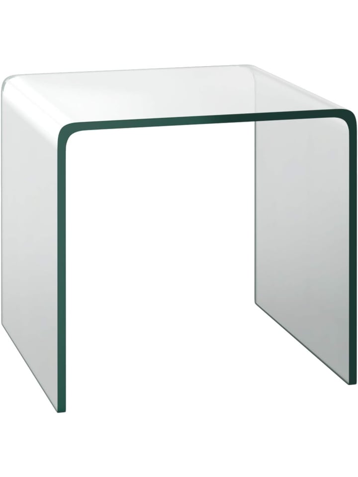 COSTWAY Beistelltisch Glas 45cm in Transparent günstig kaufen onesize