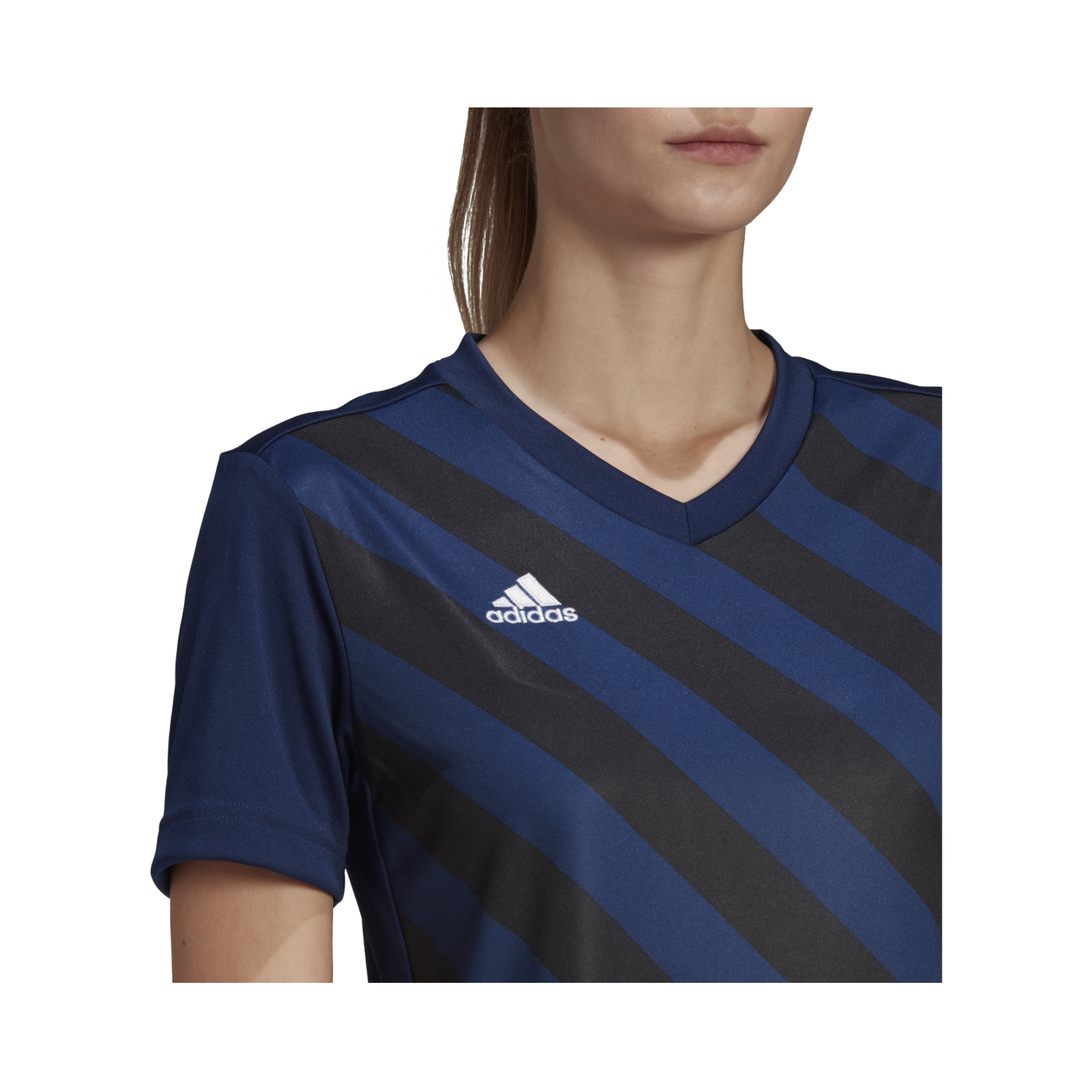 adidas Entrada 22 GFX Trikot Damen Blau Schwarz