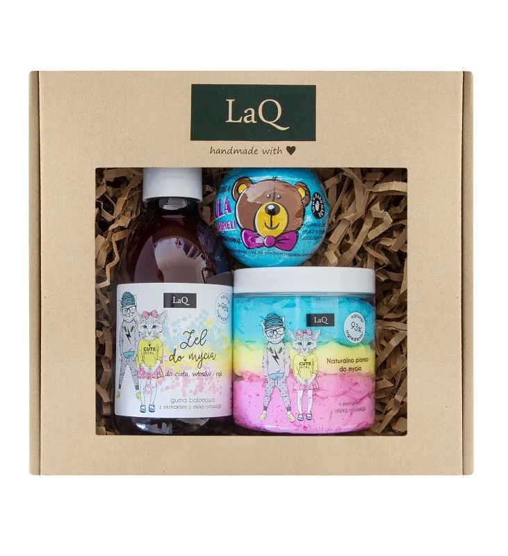 Laq set žvakaćih guma (gel + pjena u 3 boje + plava loptica iznenađenja)