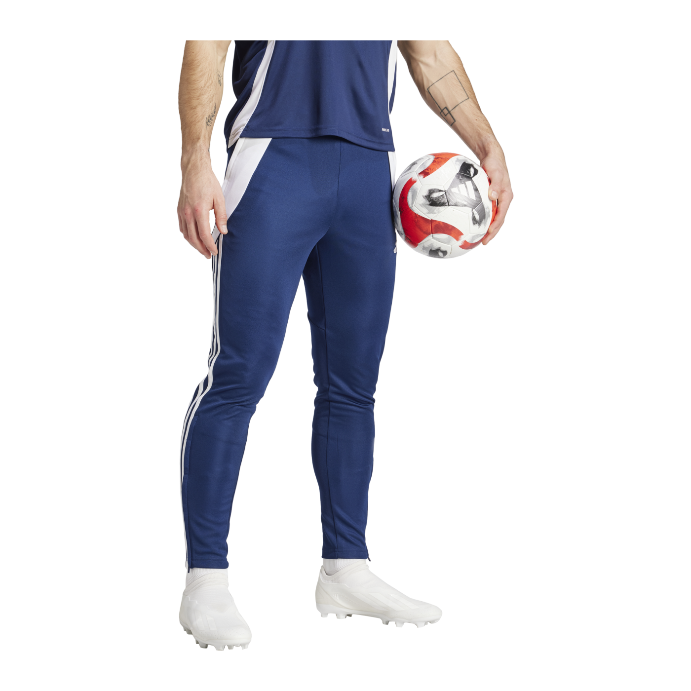 adidas Tiro 24 Slim Trainingshose Blau Weiss