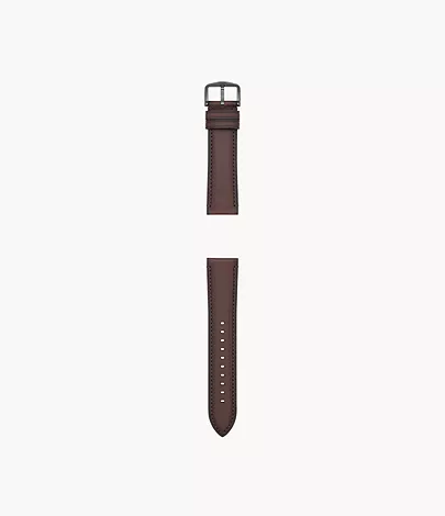 Fossil Band 22 mm LiteHide-Leder dunkelbraun