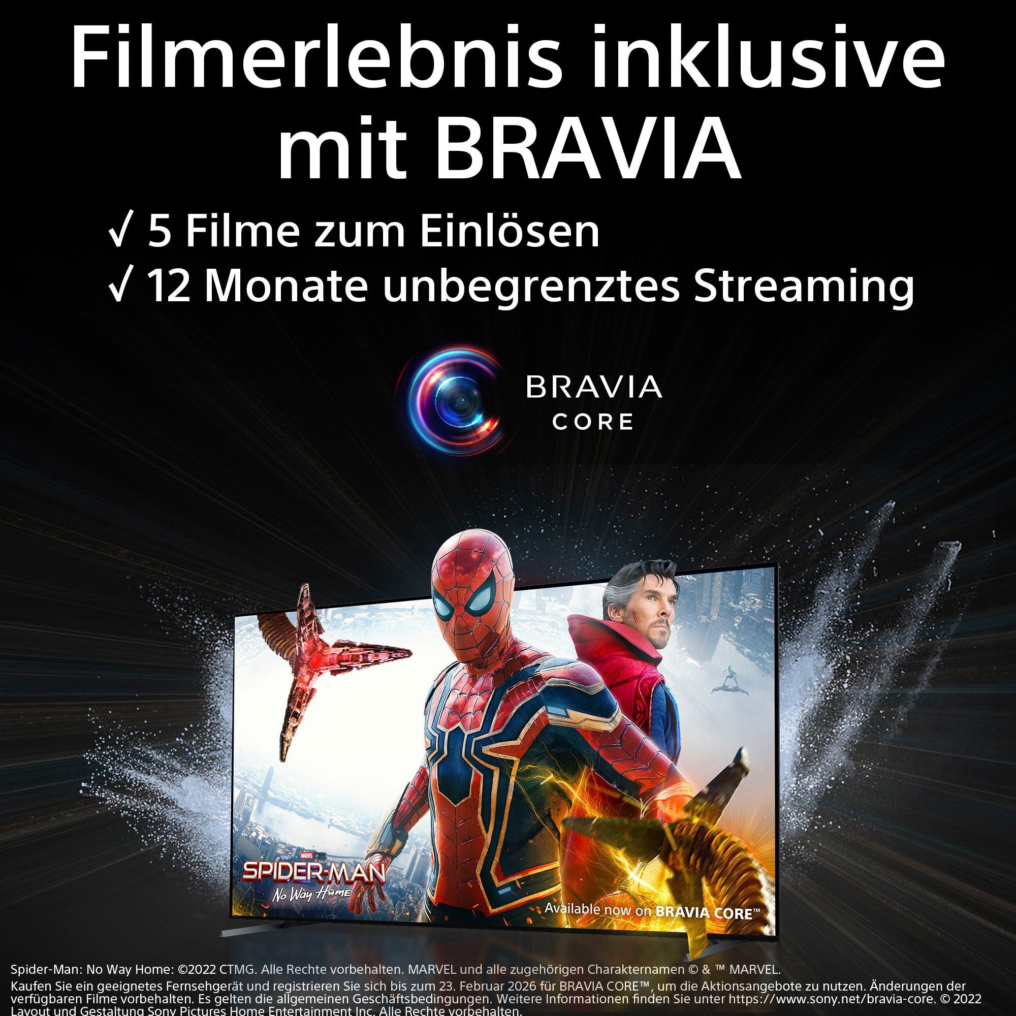 Sony KD-50X80L LED-Fernseher (126 cm/50 Zoll, 4K Ultra HD, Google TV, HDR, X1-Prozessor, BRAVIA CORE, Triluminos Pro, HDMI 2.1, Gaming-Menü)