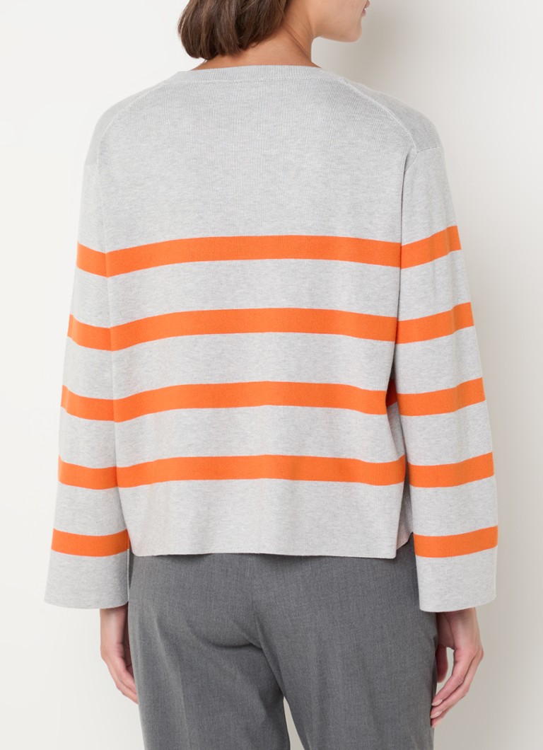Maglione estivo a righe in maglia fine