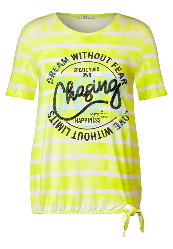 CECIL Streifenshirt mit Frontprint
