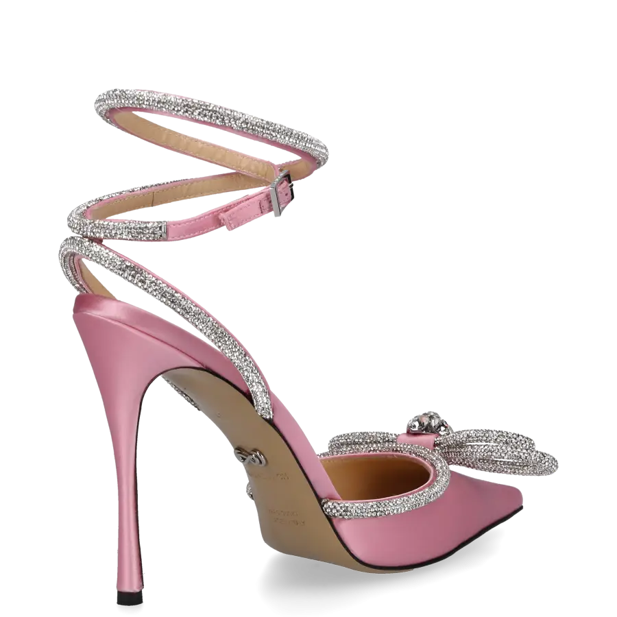 Mach & Mach - Pumps DOUBLE BOW Satin - pink