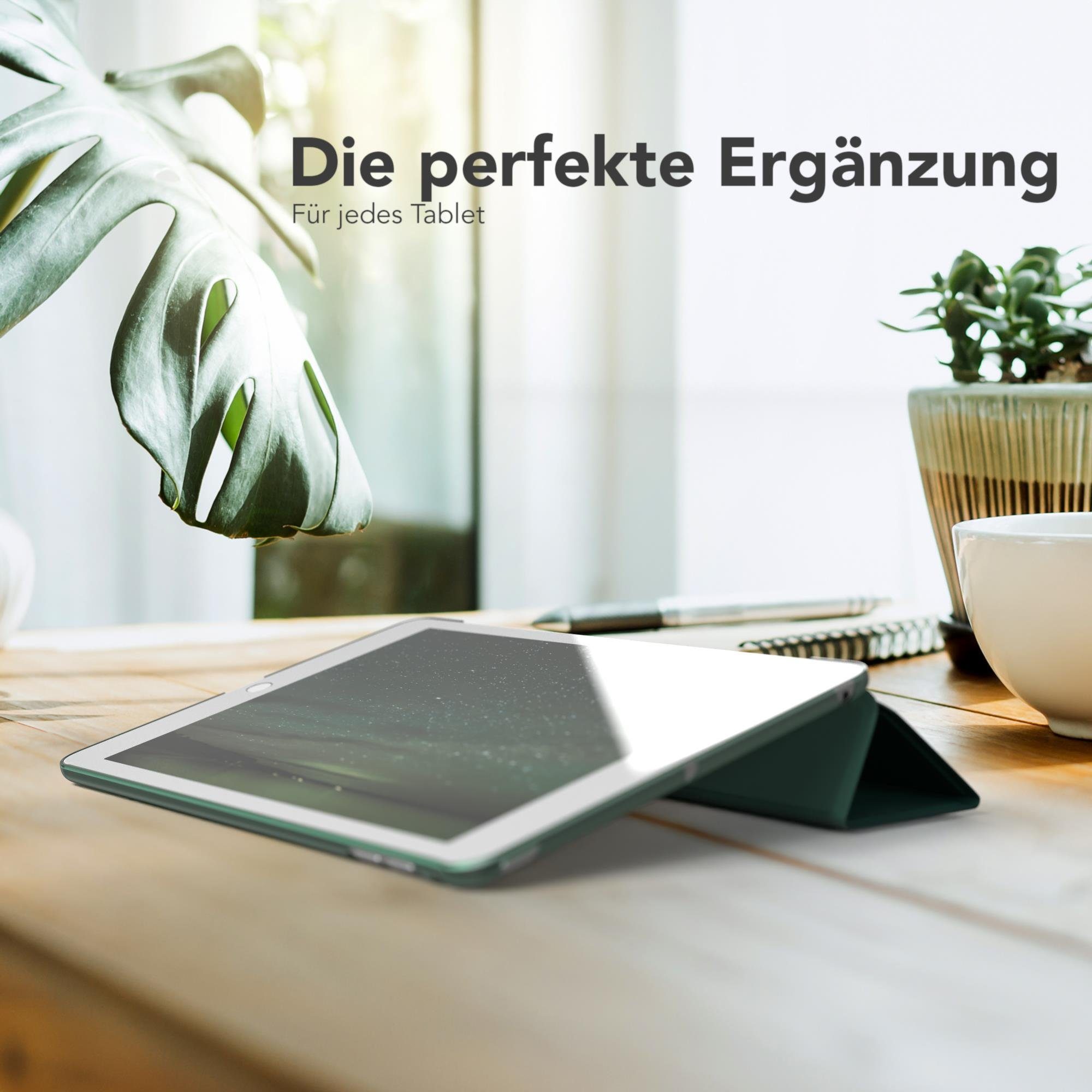 EAZY CASE Tablet-Hülle Smart Case für Apple iPad Mini 4. / 5. Generation 7,9 Zoll, Tablet Schutzhülle aufstellbar Flip Cover Bookstyle Hülle Dunkelgrün