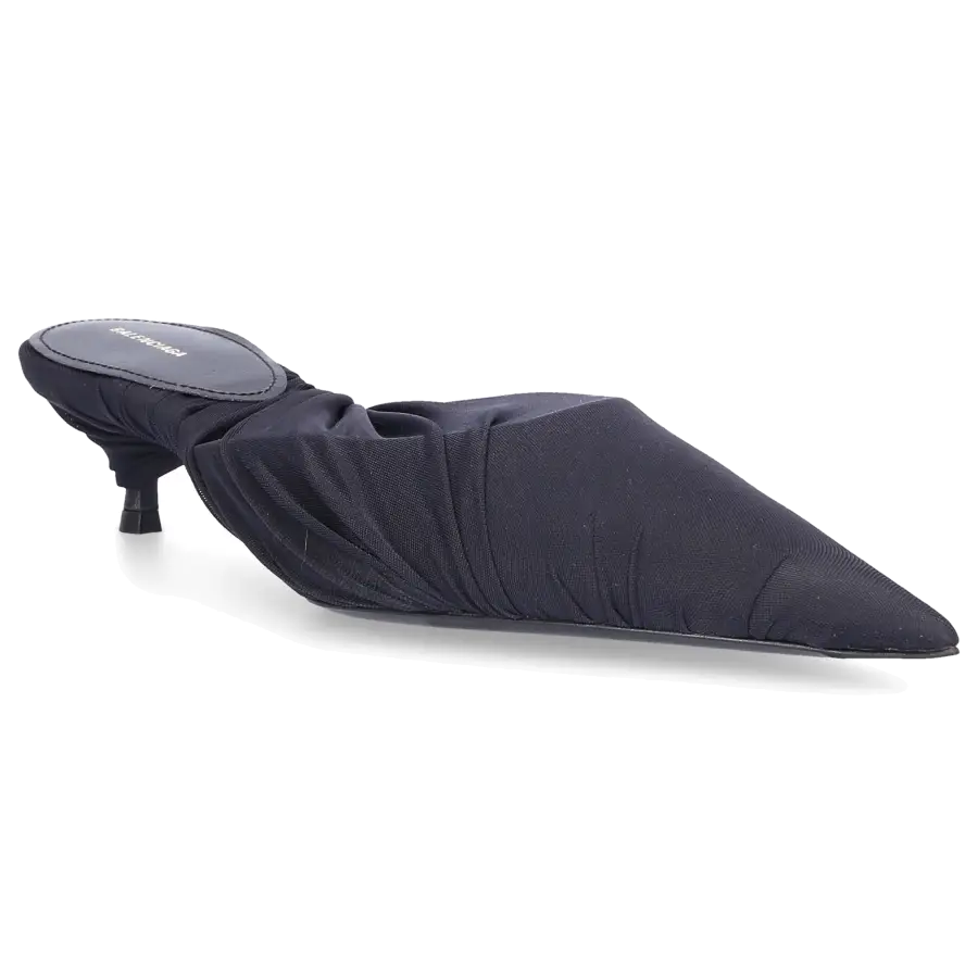 Balenciaga - Pantoletten Textil schwarz - schwarz