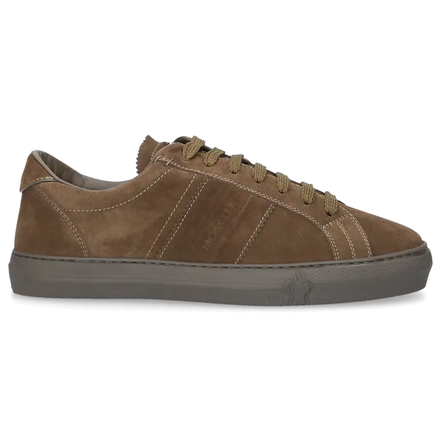 Moncler - Sneaker low NEW MONACO Veloursleder - grün