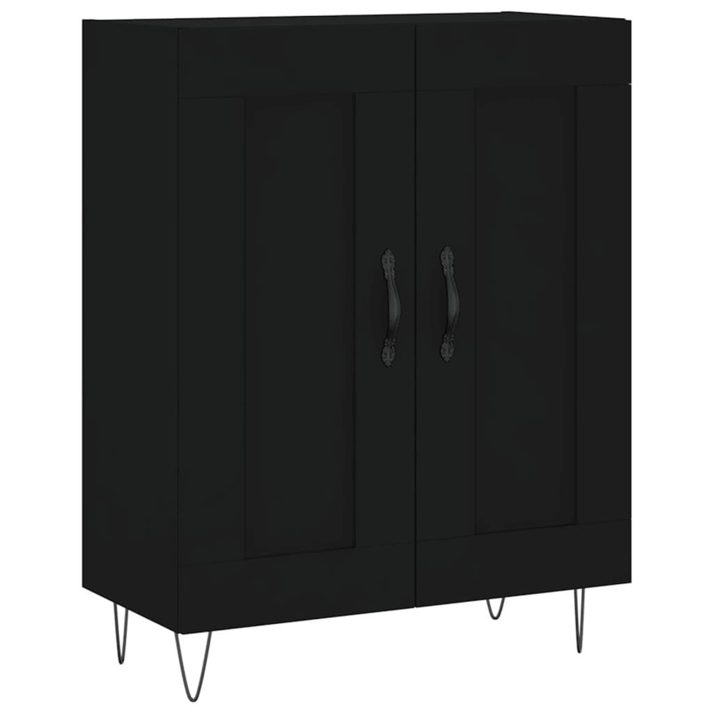 vidaXL Sideboard Highboard Schwarz 69,5x34x180 cm Holzwerkstoff (1 St)