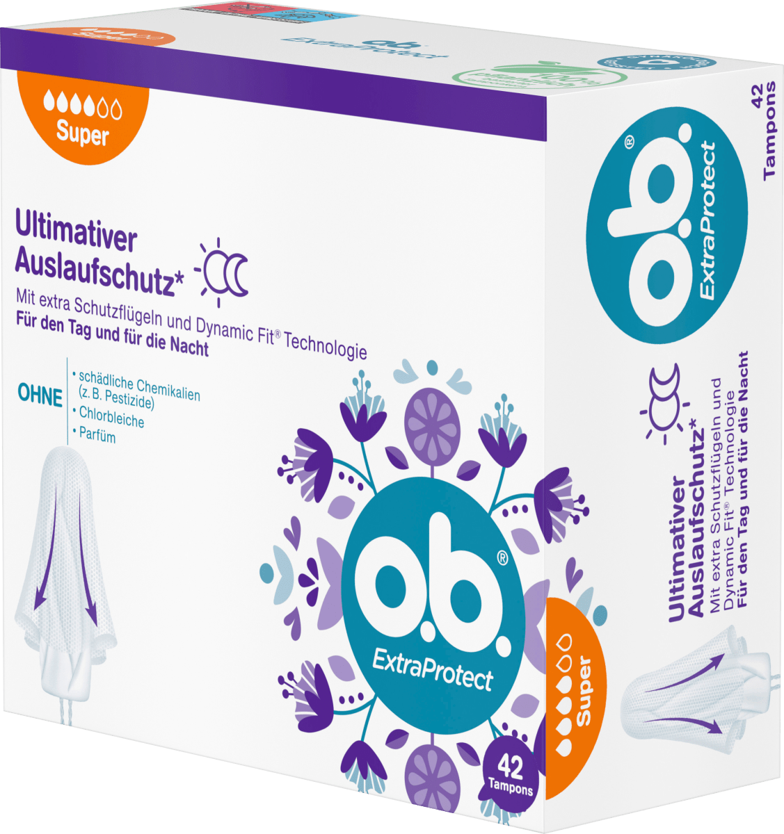 Tampons Extra Protect Tag+Nacht Super, 42 St