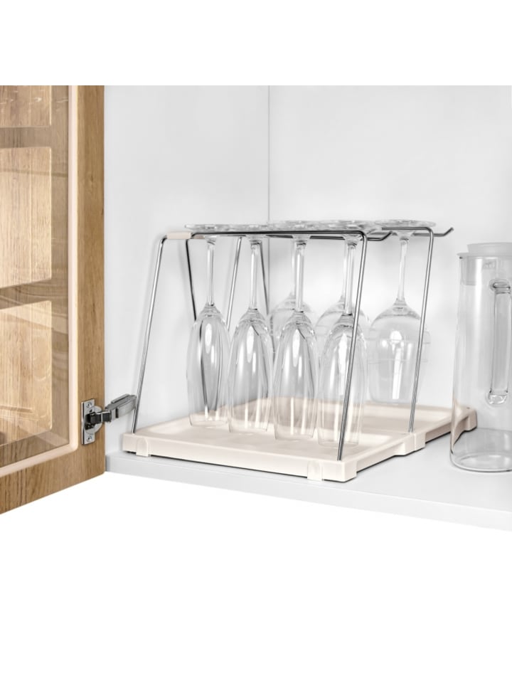 Tescoma Weinglashalter und Abtropfschale FlexuSPACE 330x148mm in weiß günstig kaufen 330 x148 mm