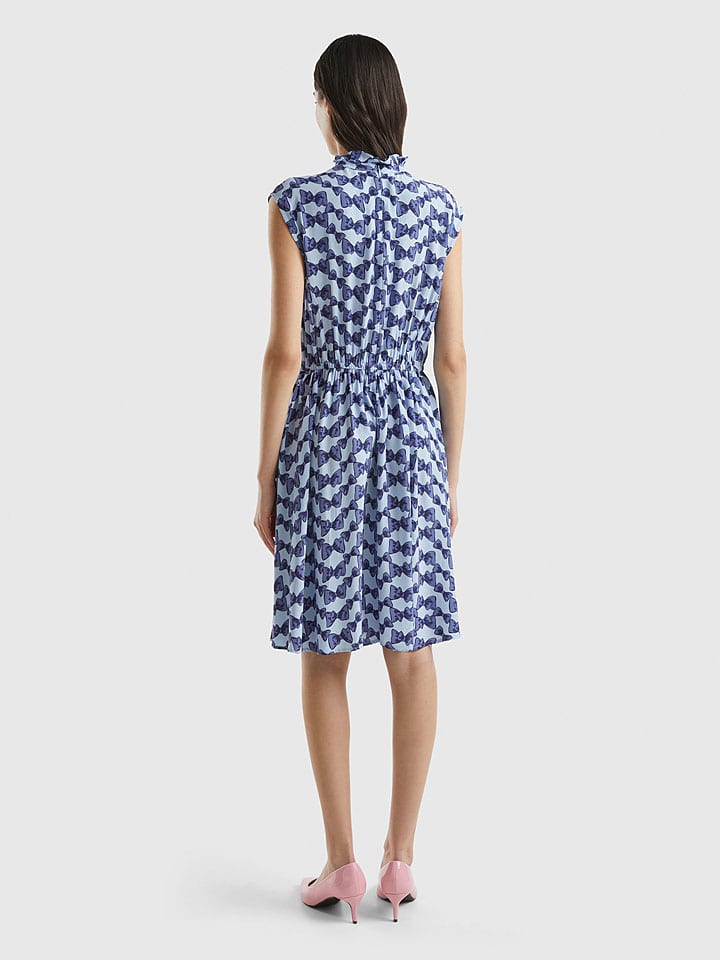 Benetton Kleid in Hellblau/ Blau günstig kaufen
