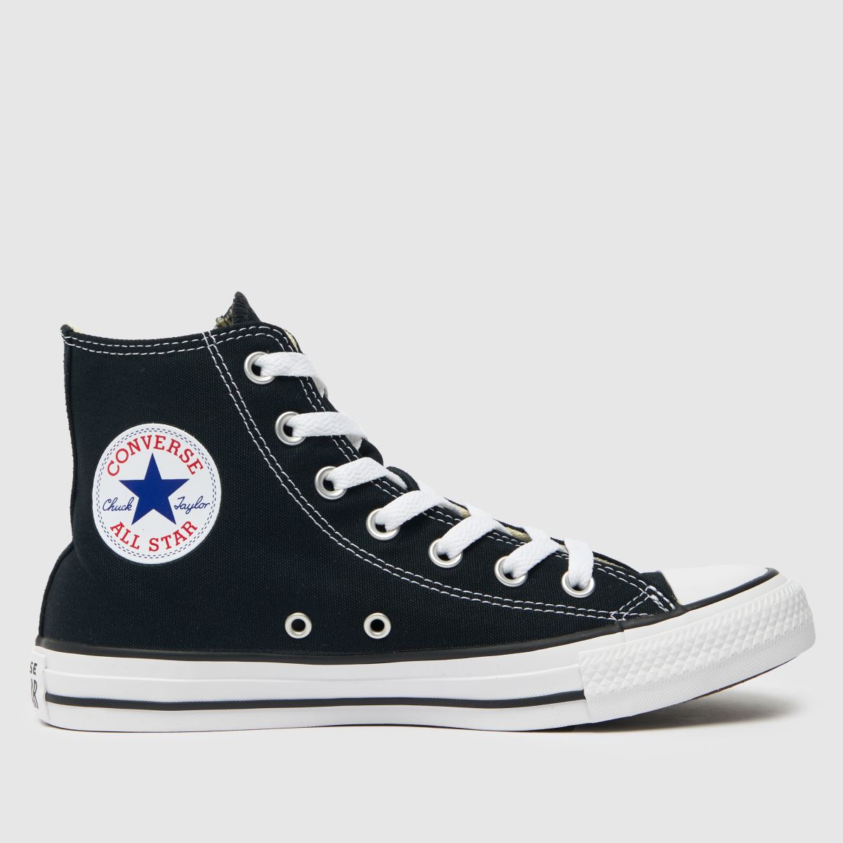 Converse All Star – Svarta och vita höga sneakers