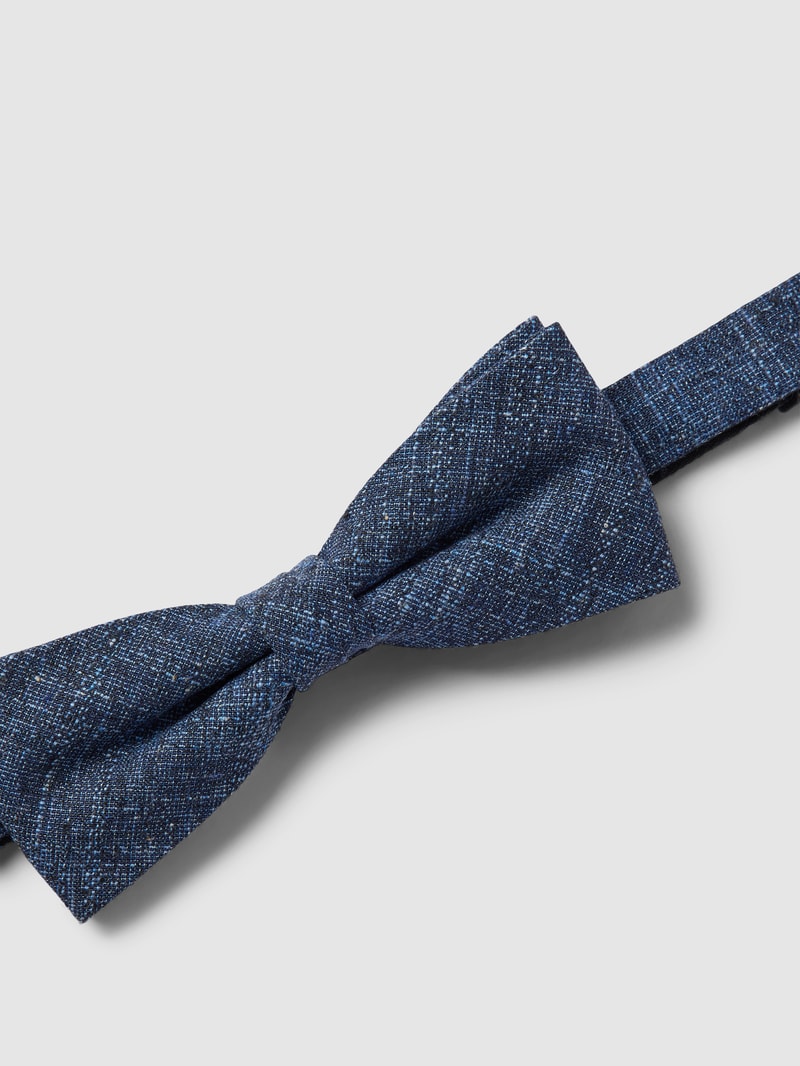 Fliege und Einstecktuch im Set Modell 'Paxton' in marineblau