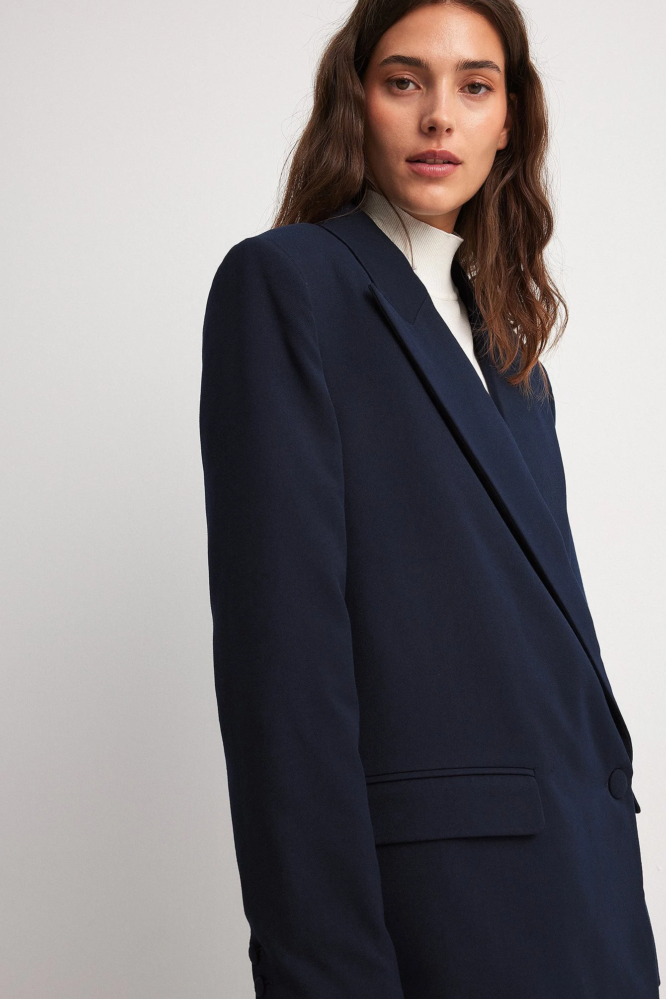 Gefütterte Oversize-Blazerjacke