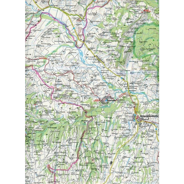 Lago di Bolsena (Acquapendente - Orvieto - Pitigliano - Sorano) 1 : 50 000 - Wanderkarte