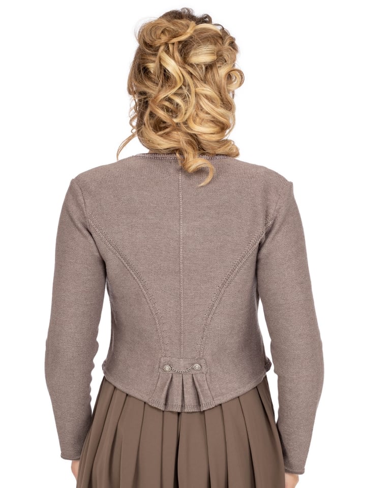 Spieth & Wensky Strickjacke ALICE in dunkelbraun günstig kaufen XS