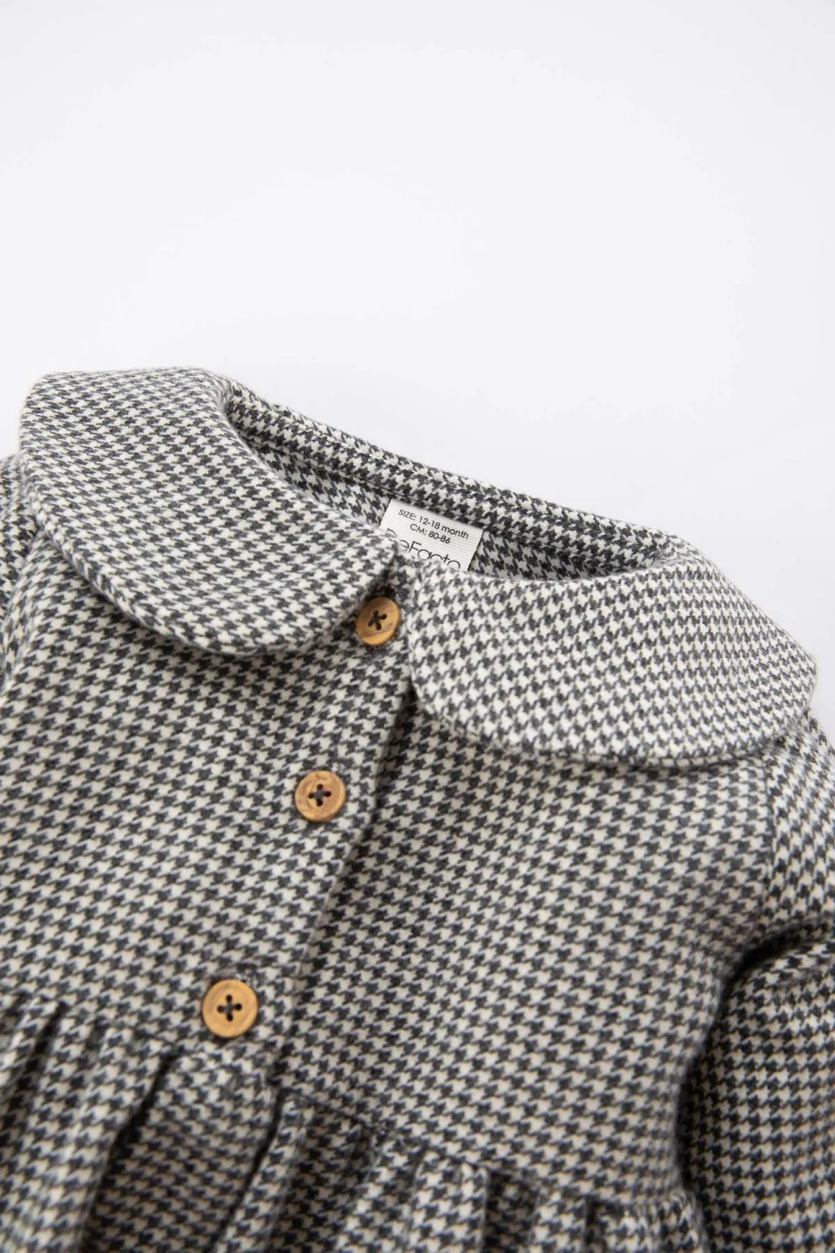 DeFacto  Kariertes Langarmkleid für Babys