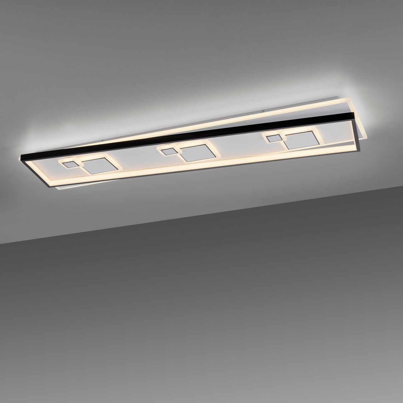Paul Neuhaus LED Deckenleuchte MAILAK, 1x LED-Board/24Watt   1x LED-Board/12Watt, Weiss