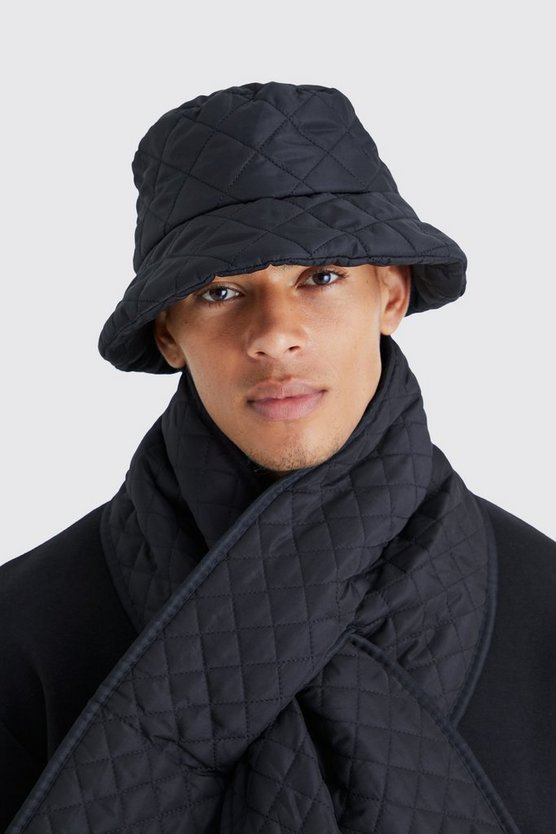 Gesteppter hochglänzender Nylon-Anglerhut