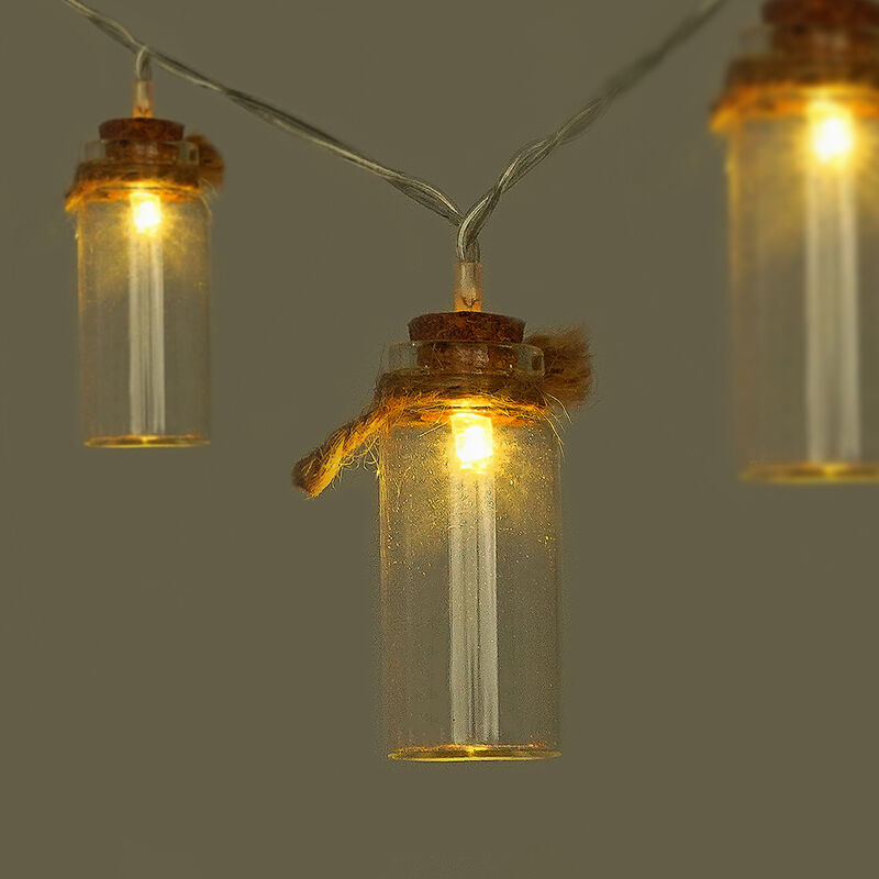 Guirnaldas de luces LED con recipientes de vidrio