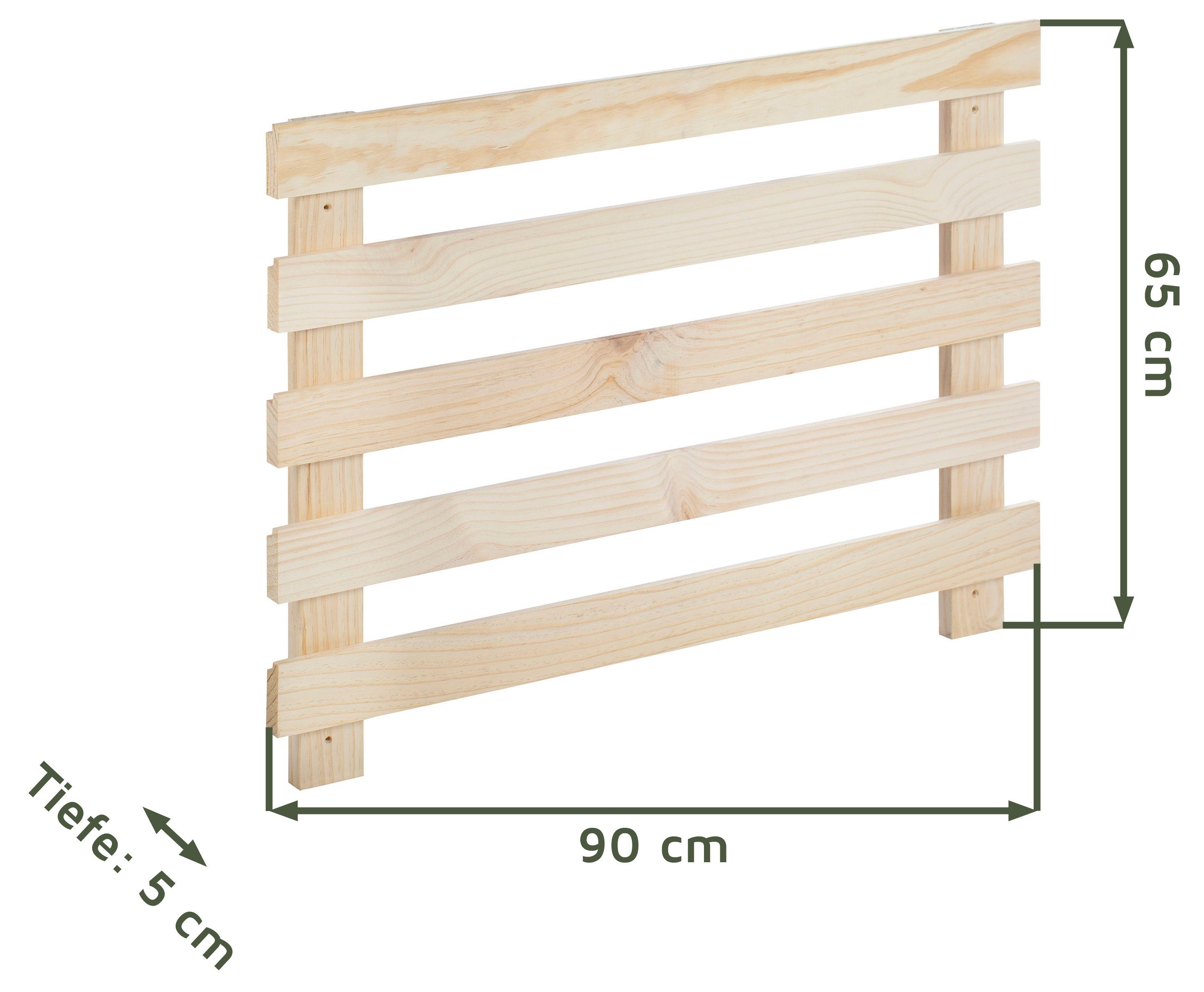 Astigarraga Kit Line Wandregal Tetris Wandregal - Grundmodul (ohne Anbauteile), Vollholz
