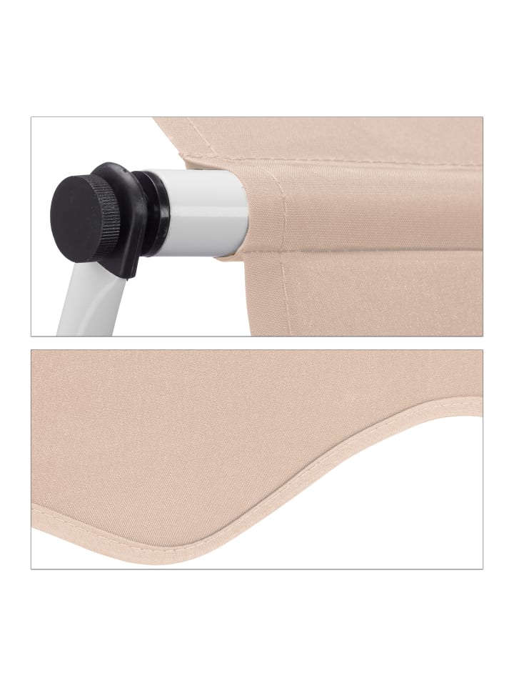 relaxdays Klemmmarkise in Beige 350 x 120 cm günstig kaufen onesize