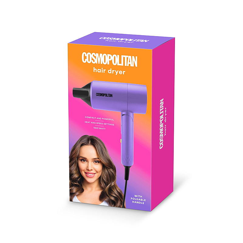 Cosmopolitan Hårføner 1600 W, foldbar, Cosmopolitan
