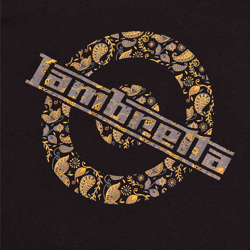 Lambretta Paisley Logo Herren T-Shirt SS1011-BLACK