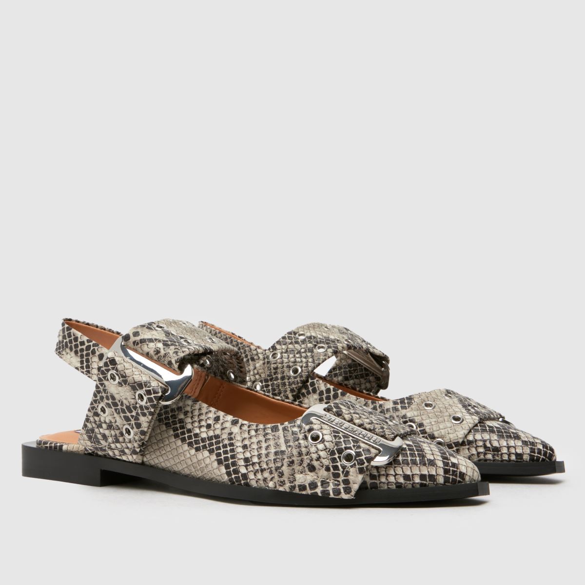 Steve Madden – Grand Ave – Mönstrade platta skor med spänne