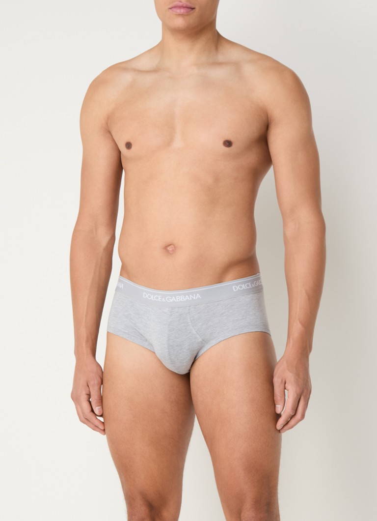 Dolce & Gabbana Chiloți Brando cu logo și talie, set de 3